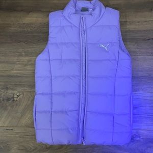 size 10-12 purple puma vest